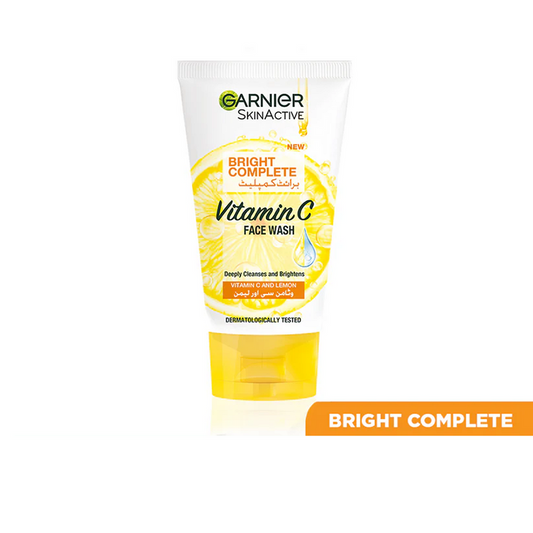 Garnier Skin Active Bright Complete Vitamin C Face Wash, 100ml -  Front View