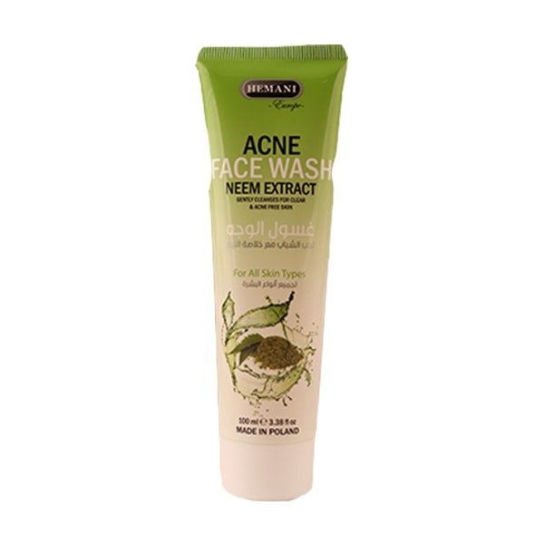 Hemani Face Wash 100 ML - Acne Neem -  Front View