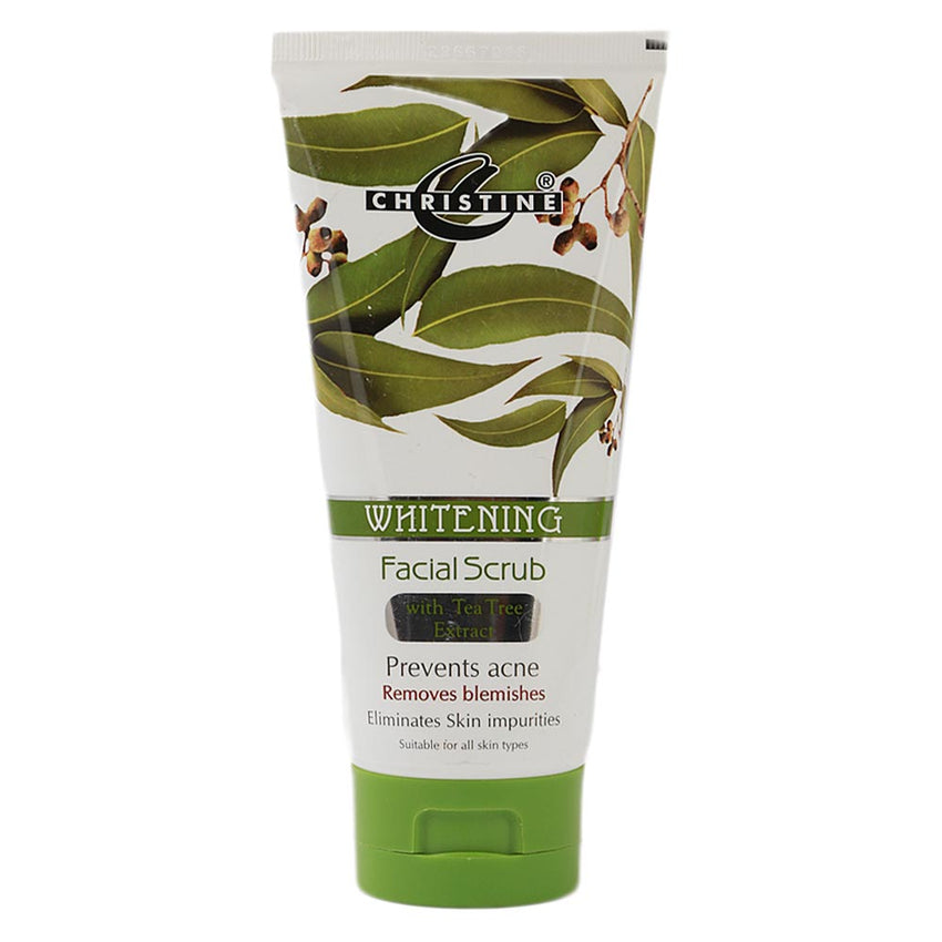 Christine Whitening Facial Scrub Tea Tree 150ml -  Front View