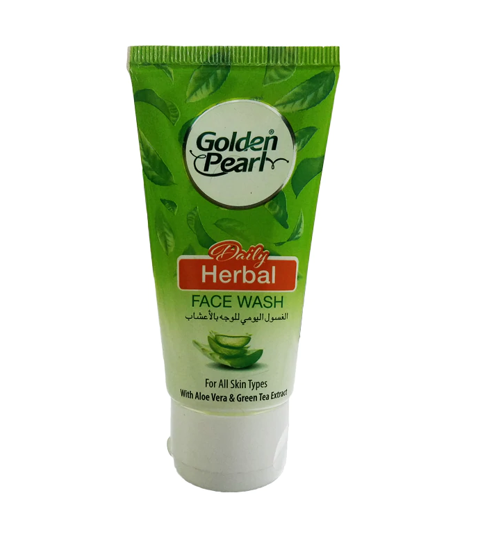 Golden Pearl Organic Herbal Daily Face Wash, 75ml -  Front View