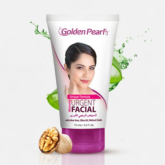 Golden Pearl Unique Formula Whitening Urgent Face Wash, 75 ml -  Front View