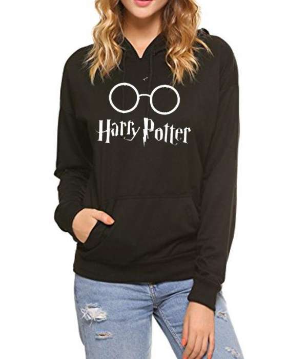 Harry Potter Hoodie For women - AceCart Warm Hooded Sweatshirt in Black