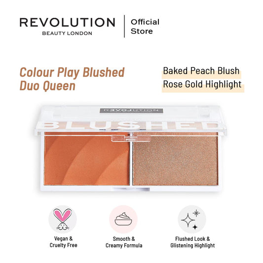 Relove By Revolution Colour Play Blushed Duo Queen - AceCart