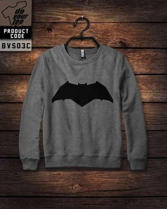 Grey batman Printed Sweat Shirt For Women 133 - AceCart Warm Hooded Sweatshirt in Grey