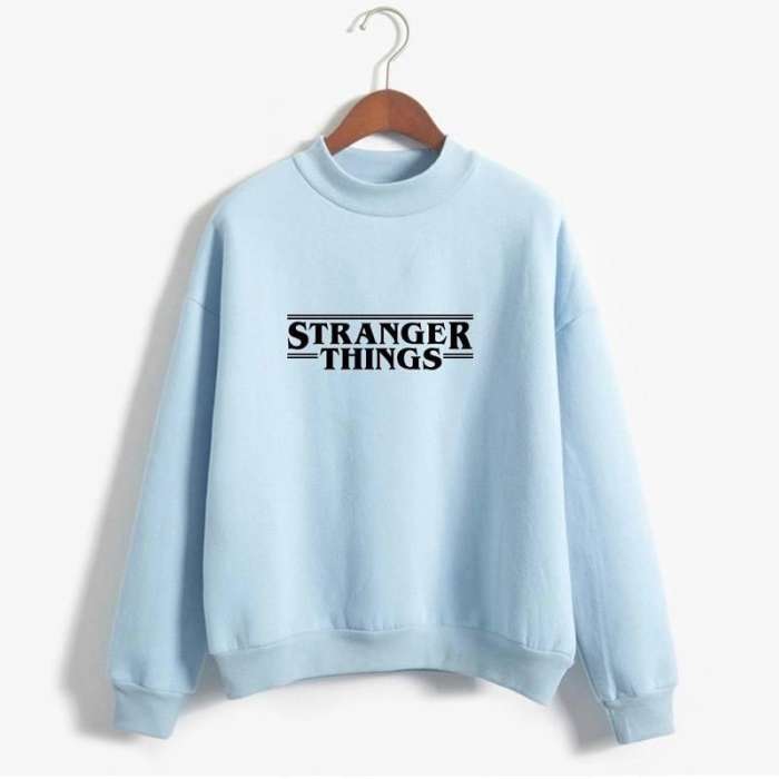 Stranger Things Sweatshirt 241 - AceCart Warm Hooded Sweatshirt in Blue