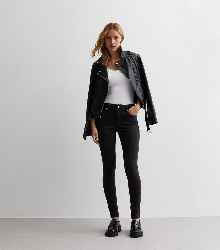 Black Low Rise Lau Skinny Jeans