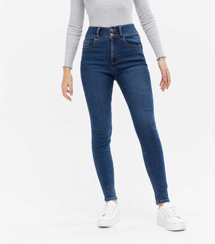 Blue Rinse Wash Lift & Shape High Waist Yazmin Skinny Jeans