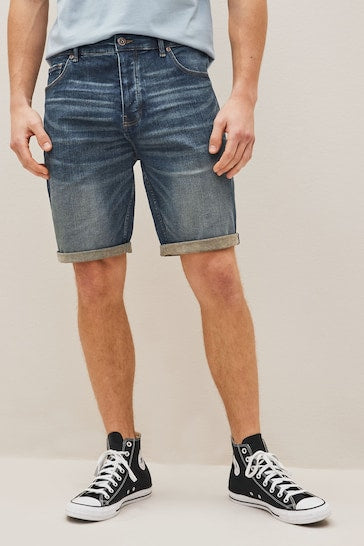 Long jean shorts mens best sale