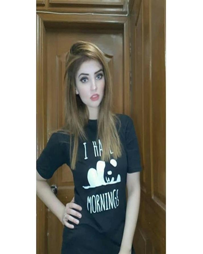 Black I Hate Mornings Printed T-Shirt For Women - Front View - AceCart