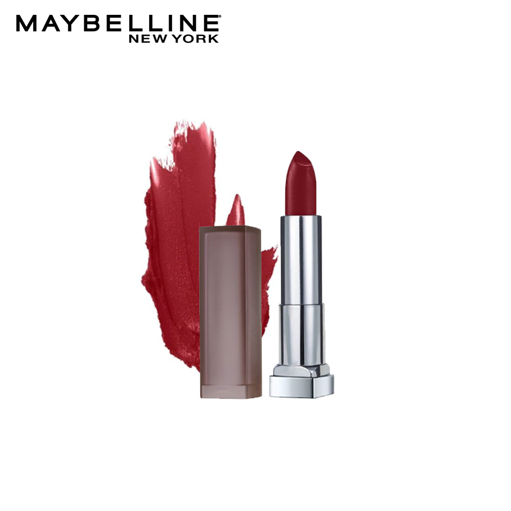 Maybelline New York Color Sensational Creamy Matte Lipstick, 695 Divine wine - Front View