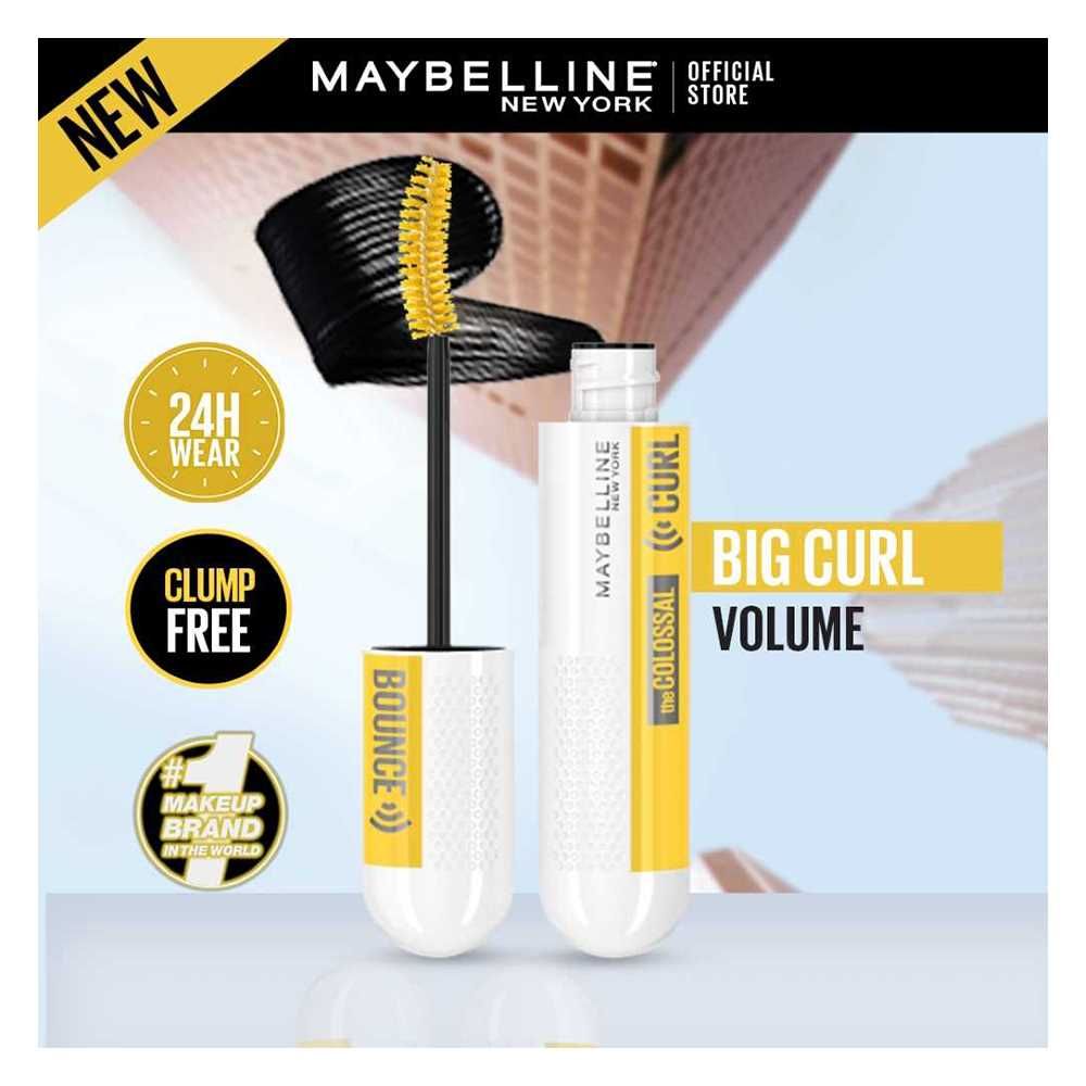 Maybelline New York The Colossal Curl Bounce™ Mascara, 01 Very Black - Front View