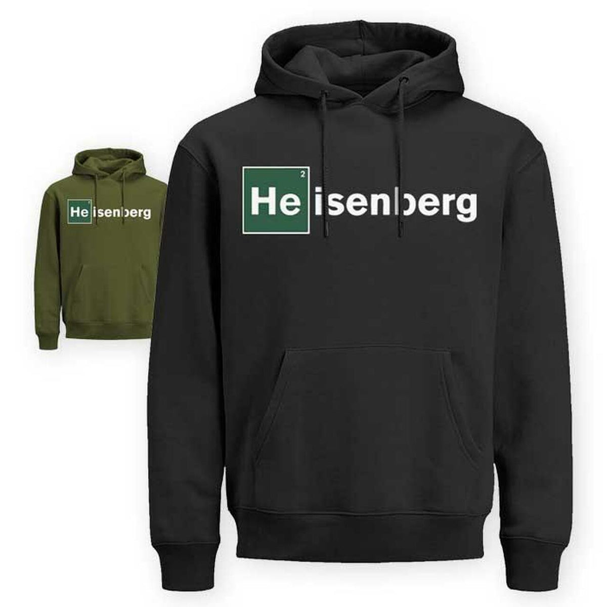 Heisengberg Printed Fleece Full Sleeves Zipper Hoodie For Men