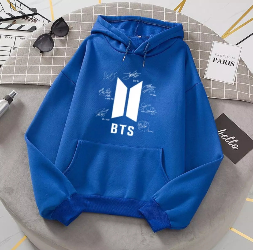 Hoodie Trendy Stylish Casual Fashionable Sign Bts Of Seven Members