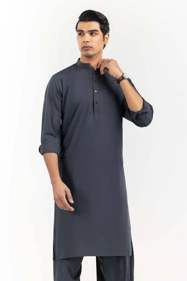 Grey Basic Shalwar Kameez