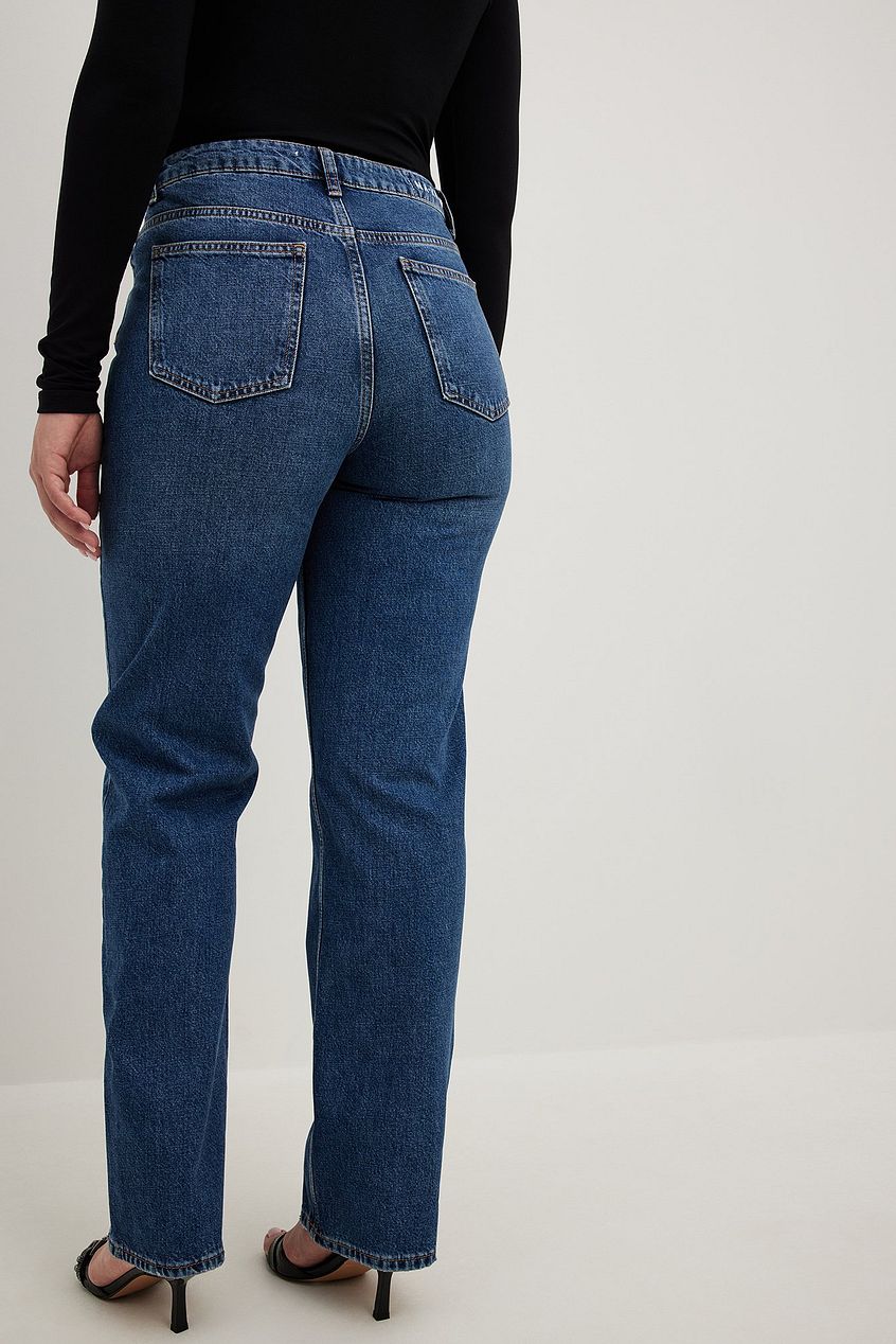 Straight High Waist Jeans For Womens