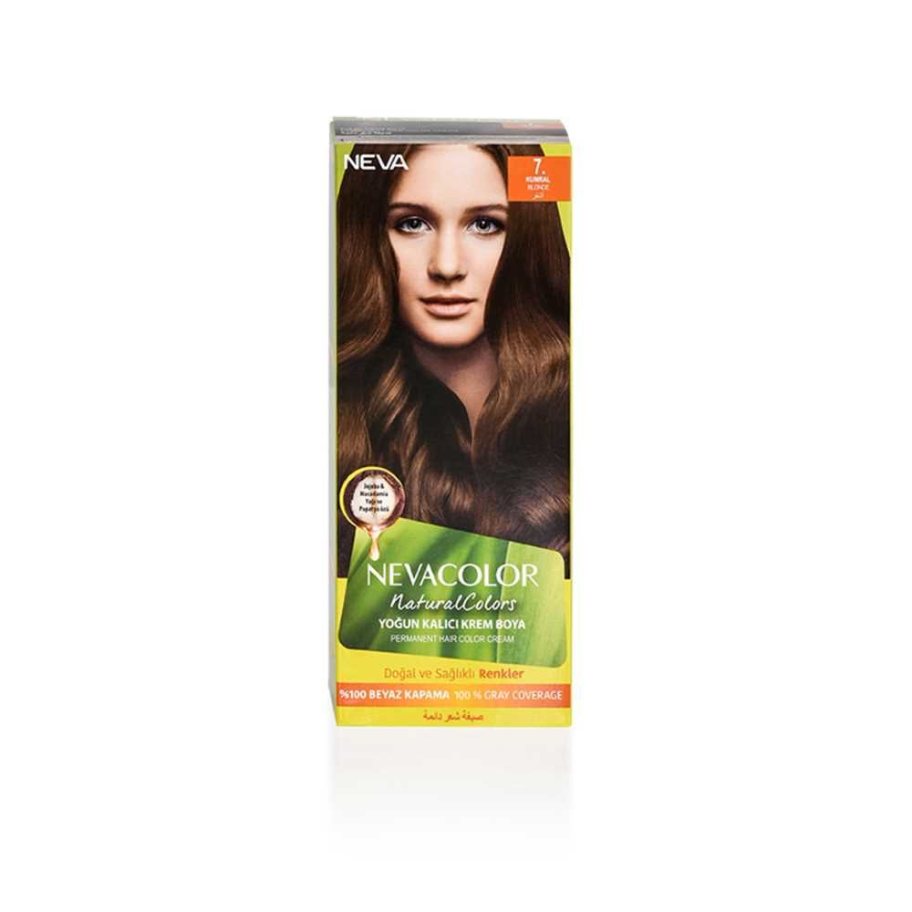 Neva Hair Color, 50ml, Kit Pack No. 7 Blonde -  Front View