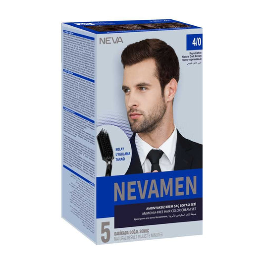 Neva Men Hair Color, 80ml, No. 4 Set -  Front View