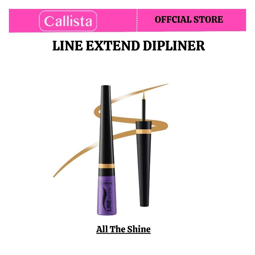 Callista Line Extend Dipliner, Vegan, Fragrance & Cruelty Free, Almond Oil, Vitamin E, 3.5ml, 09 All The Shine - Front View