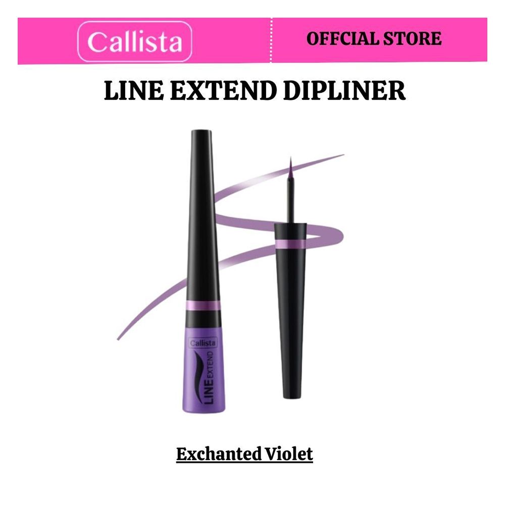 Callista Line Extend Dipliner, Vegan, Fragrance & Cruelty Free, Almond Oil, Vitamin E, 3.5ml, 07 Enchanted Violet - Front View