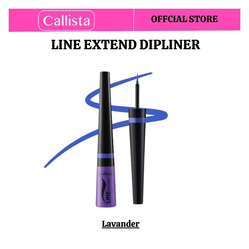 Callista Line Extend Dipliner, Vegan, Fragrance & Cruelty Free, Almond Oil, Vitamin E, 3.5ml, 06 Dark Lavender - Front View