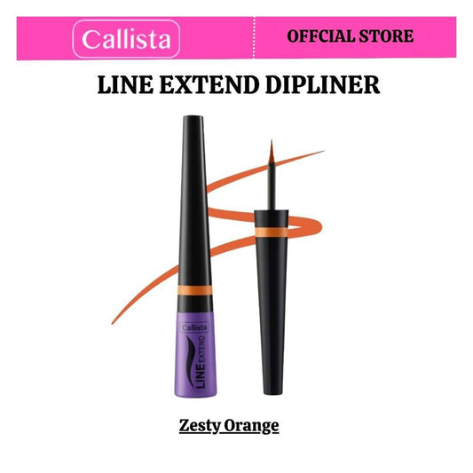 Callista Line Extend Dipliner, Vegan, Fragrance & Cruelty Free, Almond Oil, Vitamin E, 3.5ml, 04 Orange - Front View