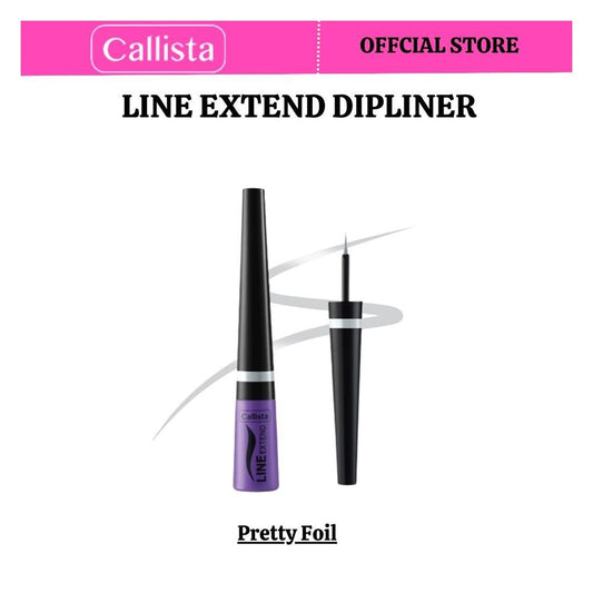 Callista Line Extend Dipliner, Vegan, Fragrance & Cruelty Free, Almond Oil, Vitamin E, 3.5ml, 08 Pretty Foil - Front View