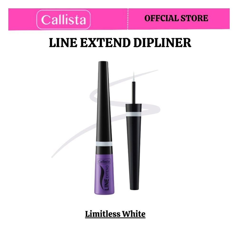 Callista Line Extend Dipliner, Vegan, Fragrance & Cruelty Free, Almond Oil, Vitamin E, 3.5ml, 05 White - Front View