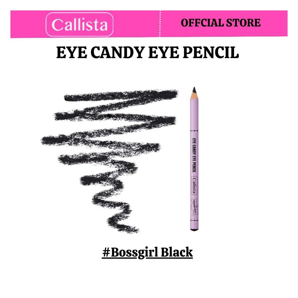 Callista Eye Candy Eye Pencil, Super Soft, High Coverage With Single Stroke, 07 BossGirl Black -  Front View