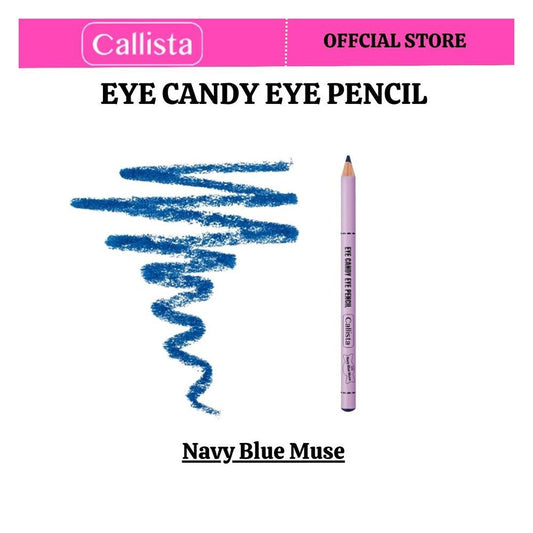 Callista Eye Candy Eye Pencil, Super Soft, High Coverage With Single Stroke, 06 Navy Blue Muse -  Front View