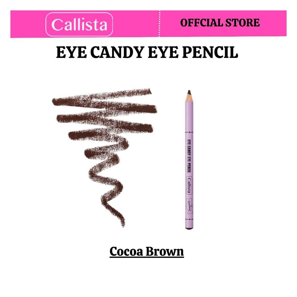 Callista Eye Candy Eye Pencil, Super Soft, High Coverage With Single Stroke, 03 Cocoa Brown -  Front View