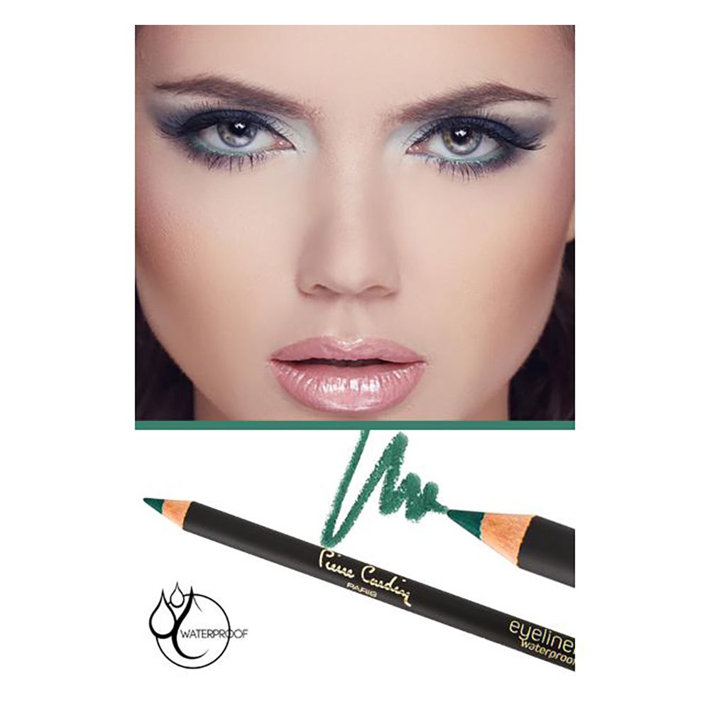 Pierre Cardin Paris Waterproof Eyeliner, Free Of Mineral Oil And Preservatives, 10g, Greensward - Front View