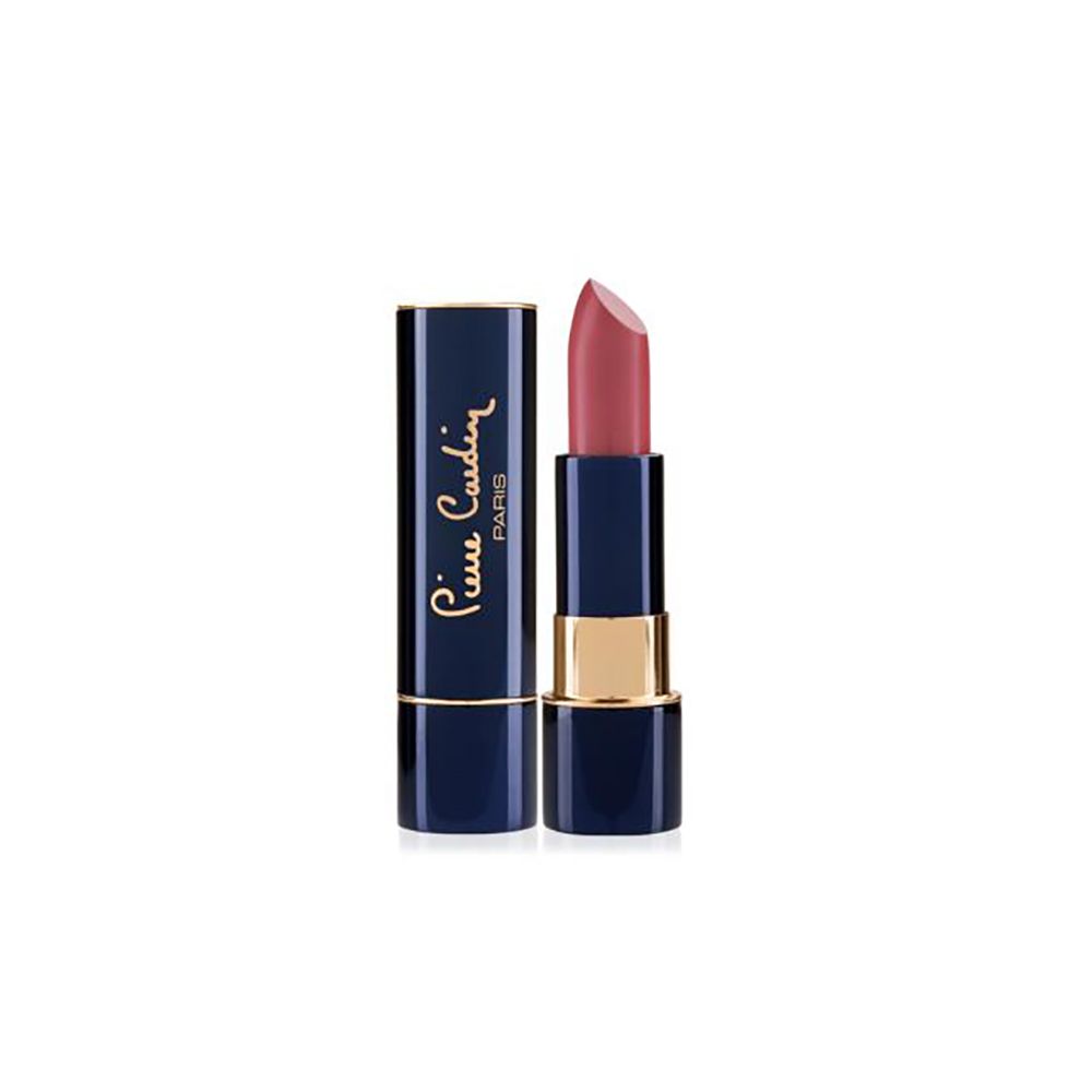 Pierre Cardin Paris Matte Rouge Lipstick With Selected Blend of Esters & Oils, Charming Peach 445 - Front View