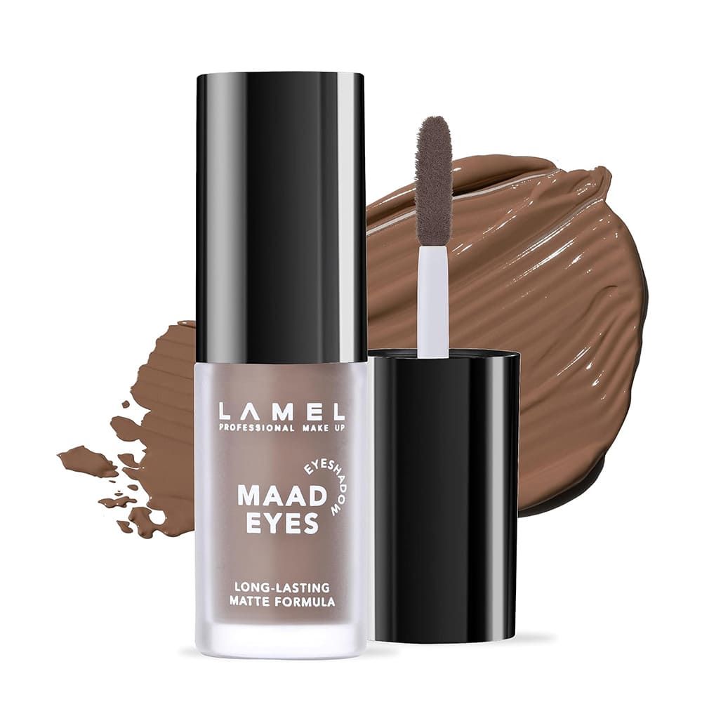 LAMEL Maad Eyes Liquid Eyeshadow, Long Lasting Waterproof Matte Eye Tint, 401 Crème - Front View