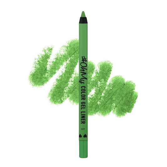 LAMEL OhMy Color Gel Eye Liner, Waterproof, Long-Lasting, 1.4g, 403 Green - Front View