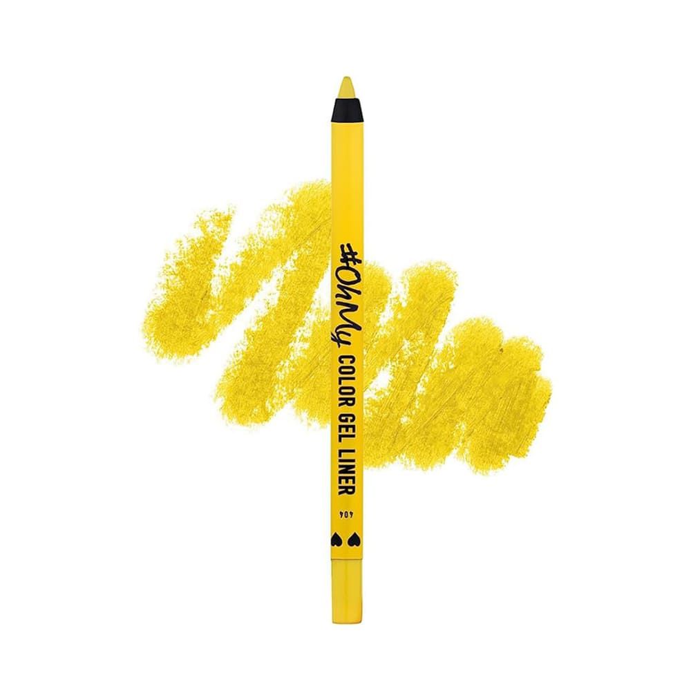 LAMEL OhMy Color Gel Eye Liner, Waterproof, Long-Lasting, 1.4g, 404 Yellow - Front View