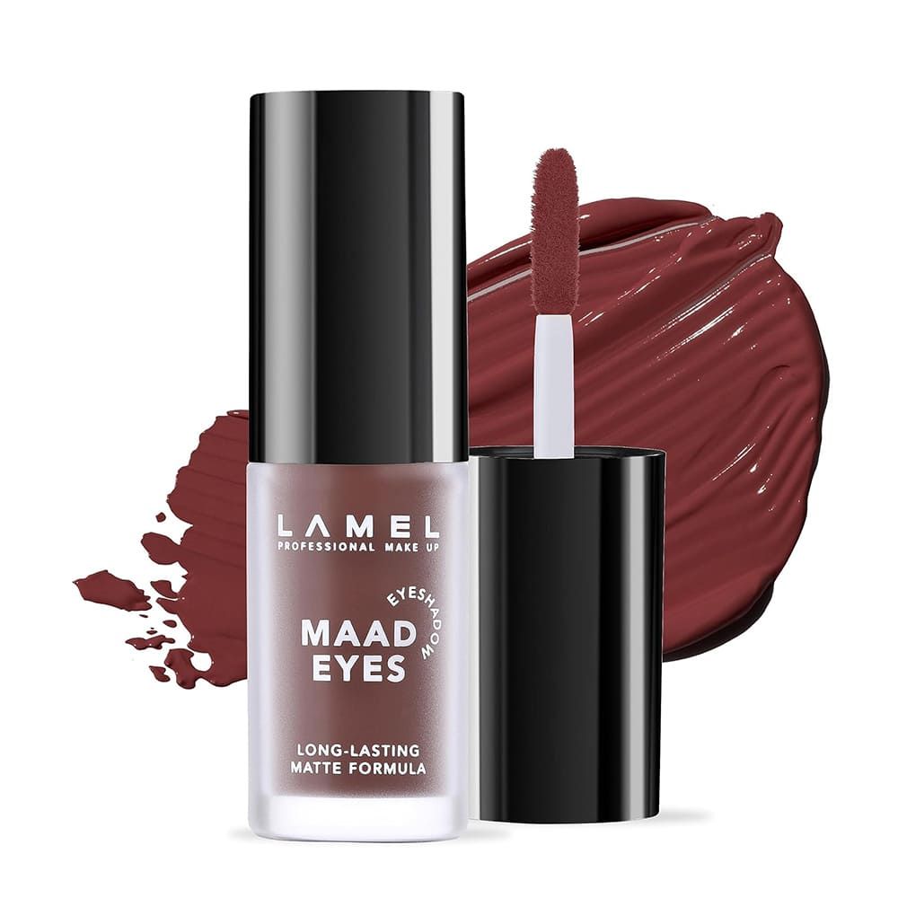 LAMEL Maad Eyes Liquid Eyeshadow, Long Lasting Waterproof Matte Eye Tint, 402 Macchiato - Front View