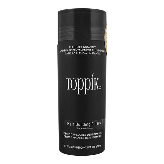 Toppik Hair Building Fibers, Black, 27.5g - Front View