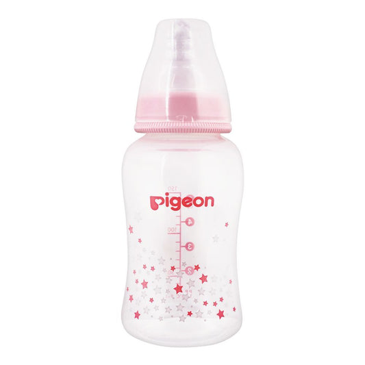 Pigeon Flexible Premium Slim Neck Feeding Bottle, 0m+, 150ml/5oz, A78283 - Front View