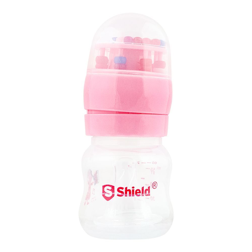 Shield Rattle Cap Feeder, 0m+, 60ml - Front View