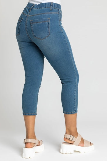 Roman Petite Cropped Jegging - Stylish Women's Jeggings - Available In Blue