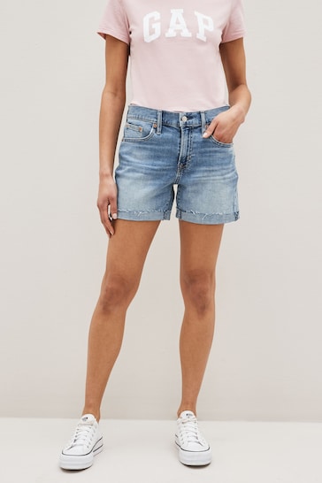 Mid Rise Girlfriend Shorts By Ace For Women