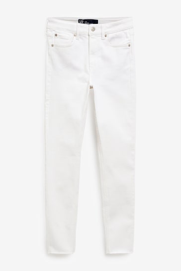 High Waisted Universal Jeggings - Stylish Women's Jeggings - Available In White