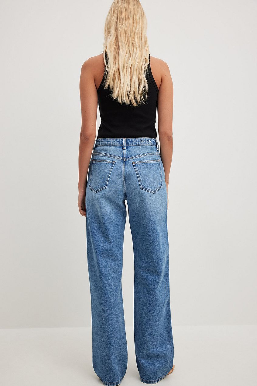 Loose Mid Waist Jeans For Womens