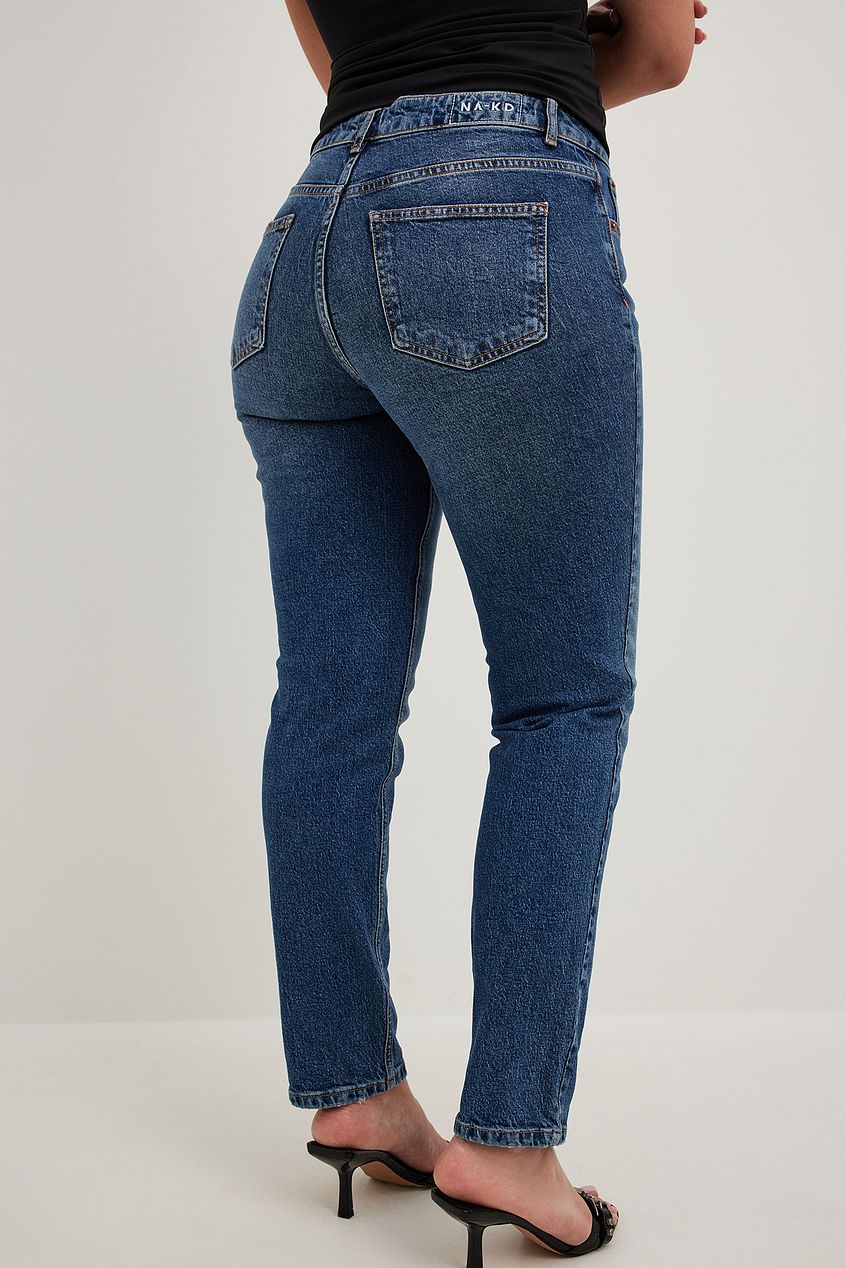 Slim Mid Waist Jeans For Womens