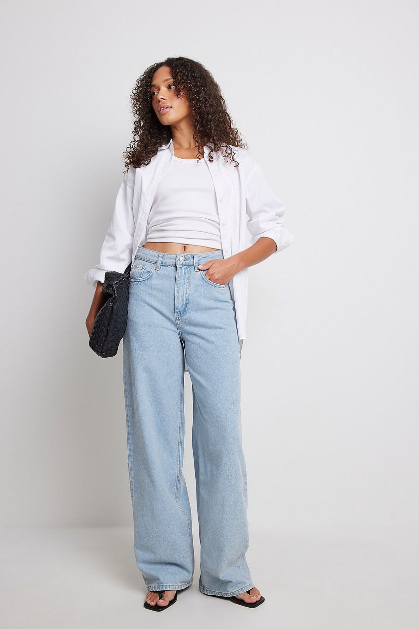 Organic Extra Wide Leg Denim For Womens