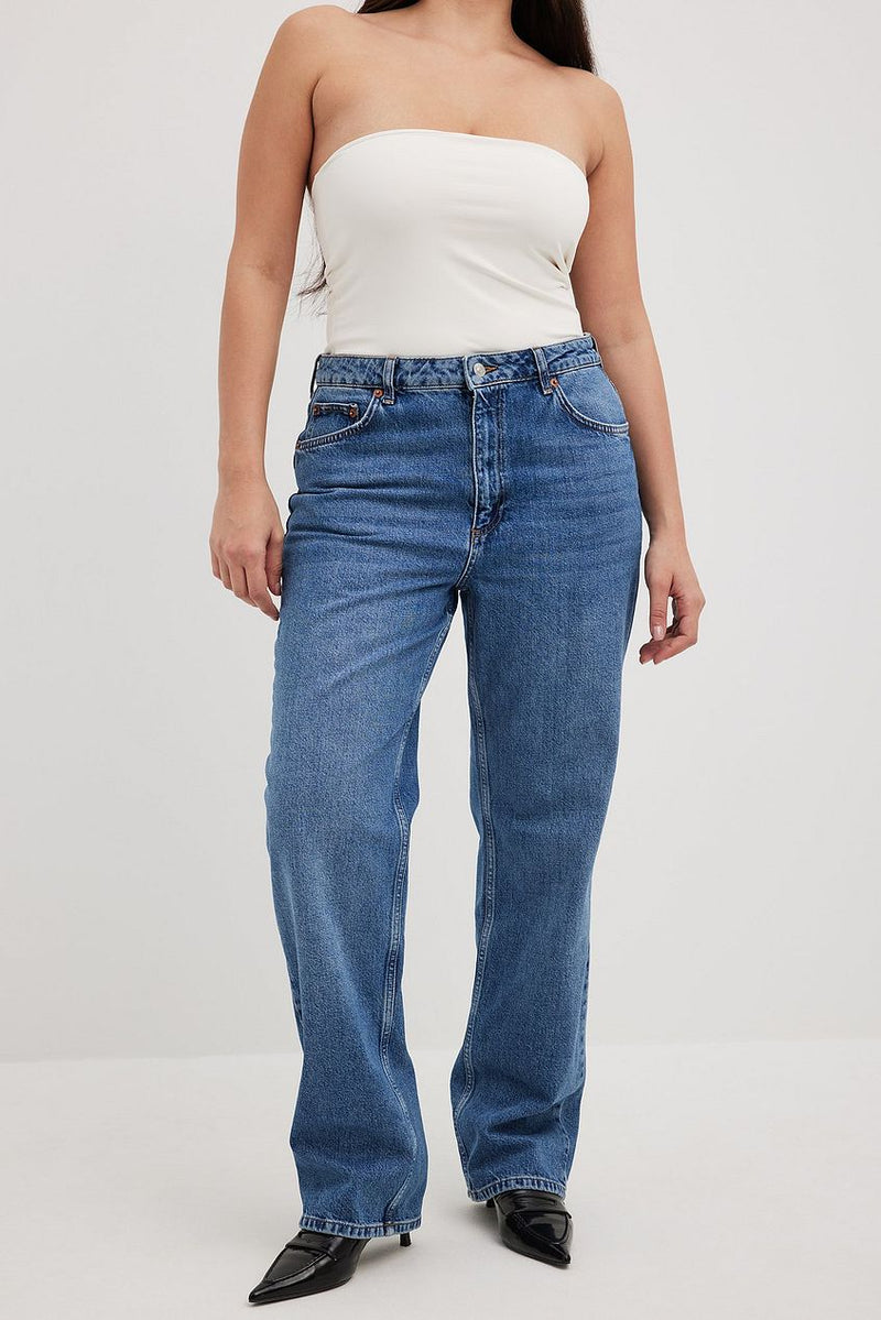 Straight High Waist Jeans For Womens