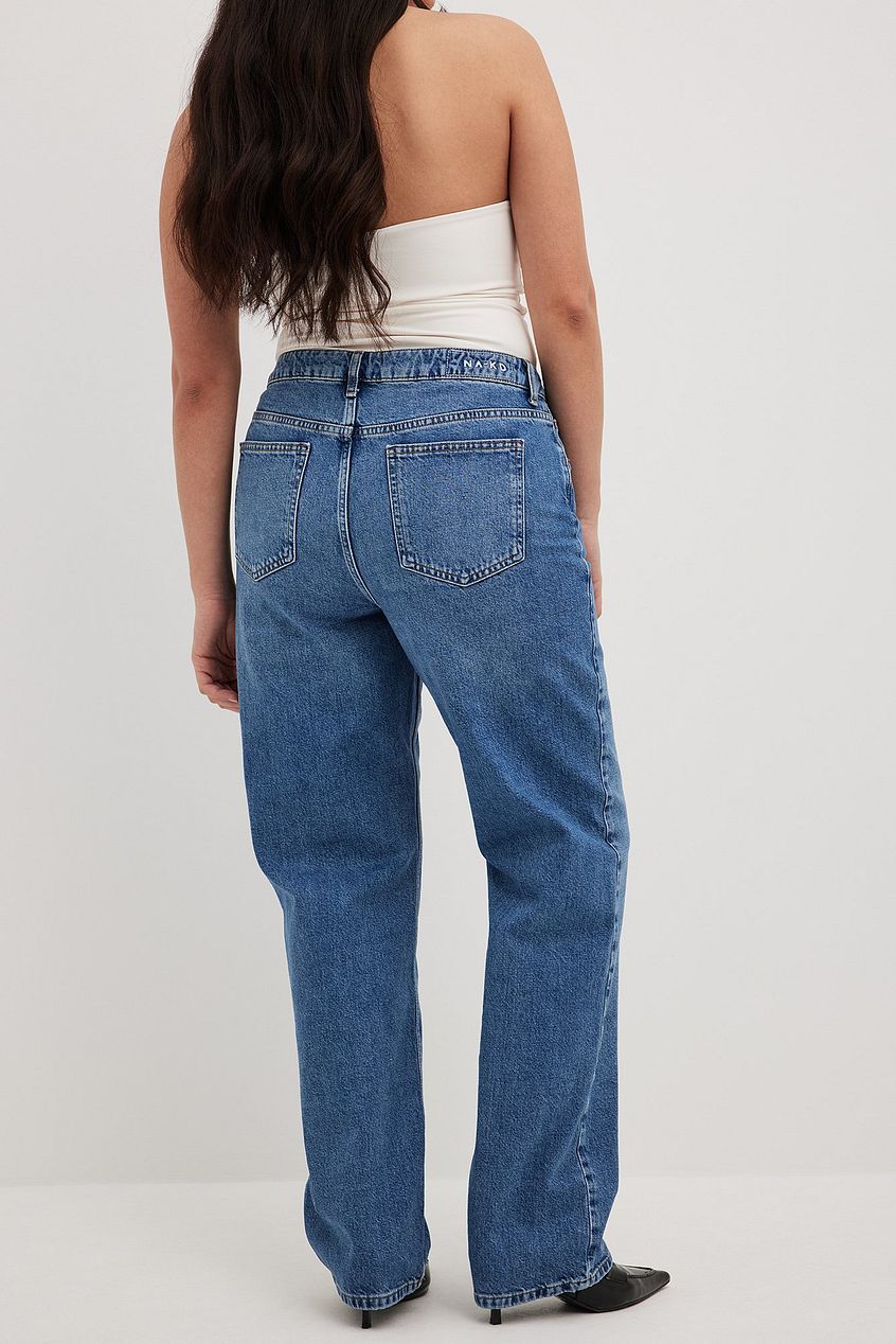 Straight High Waist Jeans For Womens