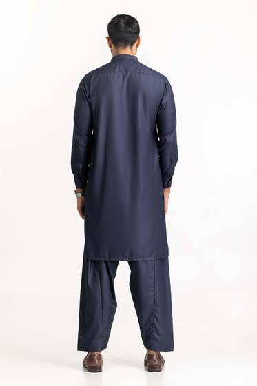 Navy Blue Basic Shalwar Kameez