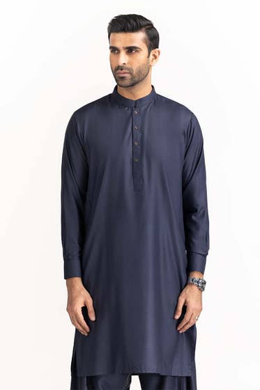 Navy Blue Basic Shalwar Kameez