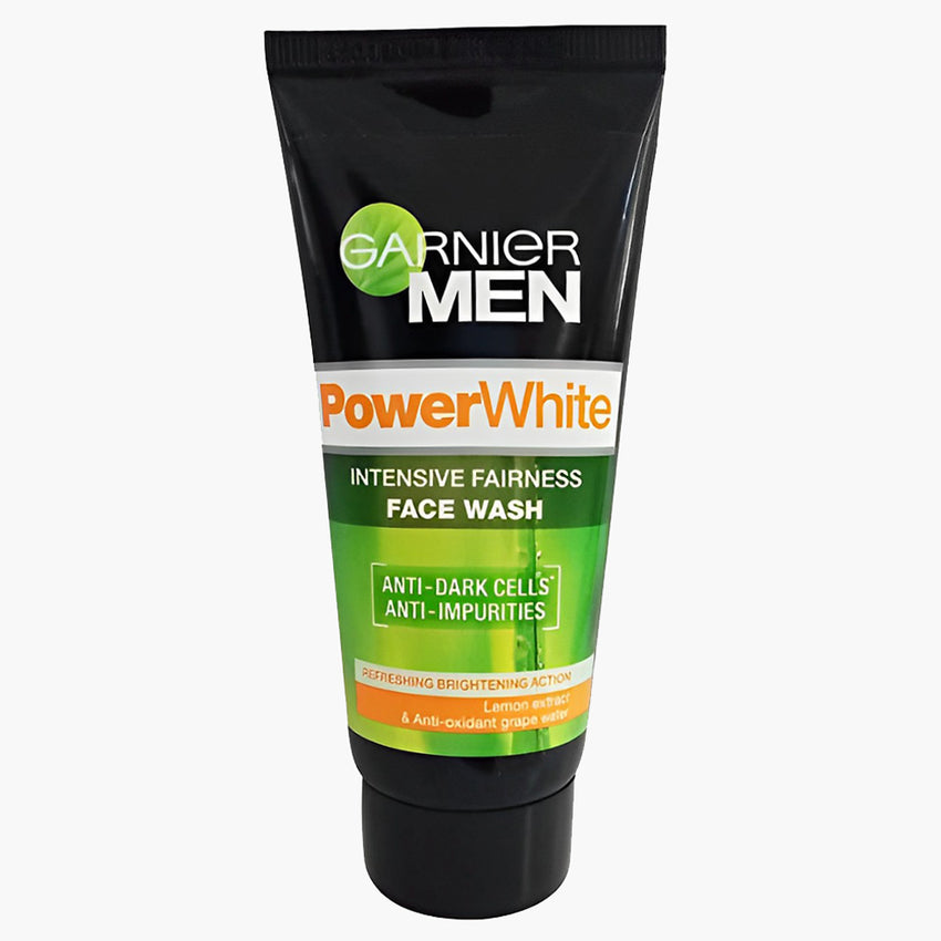 Garnier Men Power White Face Wash 100ml -  Front View